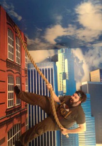 Comic Con 2014 NerdHQ Set be3n climb building Comic Con 2014 NerdHQ Set be3n climb building