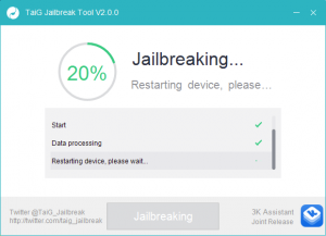 tiag 8.3 jailbreak start