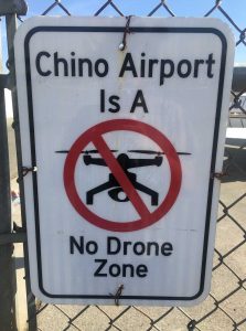 Chino Airport - No Drone Zone