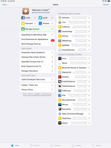 iOS 12 jailbreak -Cydia on iPad Pro