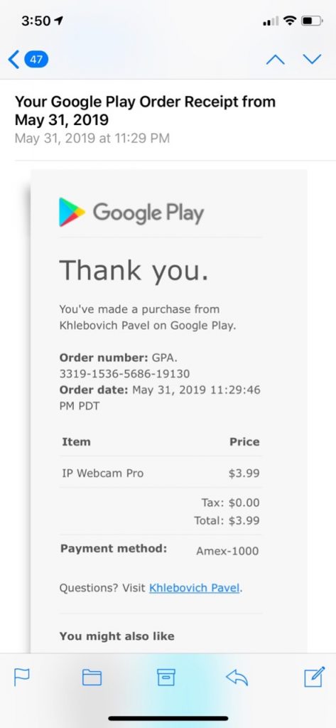 Google Play Fail - Purchase