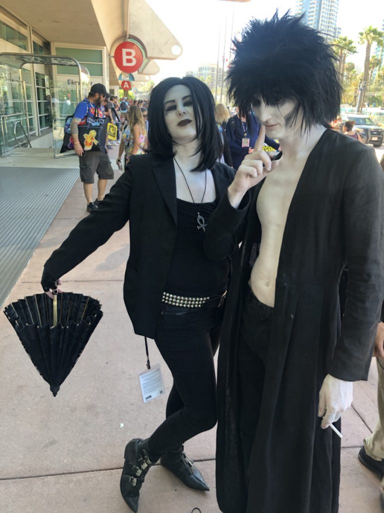 Sandman and Death at 2019 Comic Con