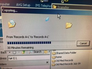 Final transfer from an ancient windows