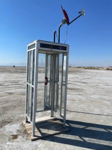 Niland CA - Beach Art - Phone Booth of Love