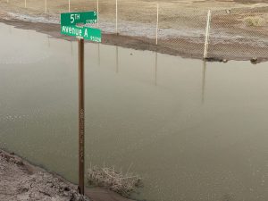 Niland CA - flooded streets