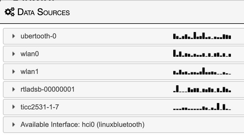 war driver kismet data sources